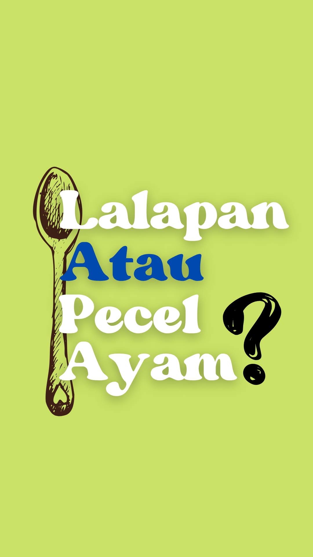 Poster lalapan atau pecel ayam